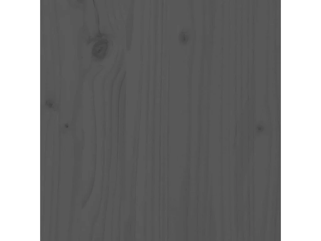 Jardinière gris 82,5x40x39 bois massif de pin