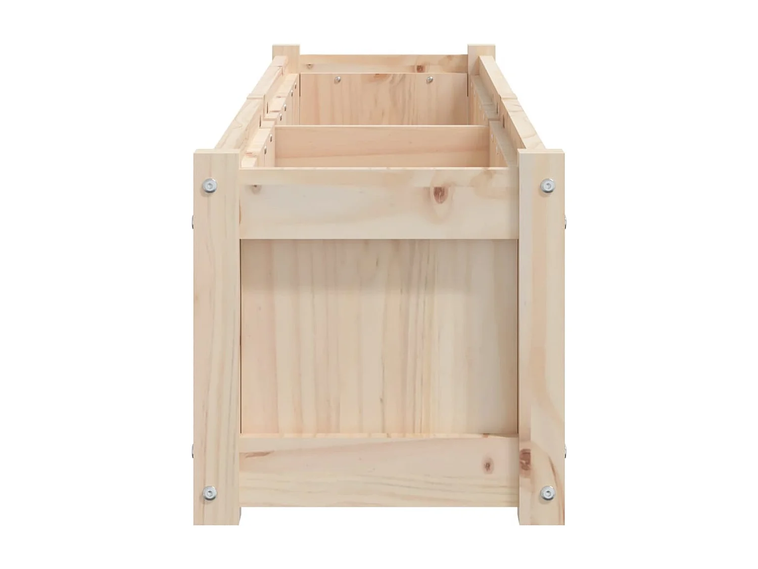 Jardinières 2 pcs bois de pin massif