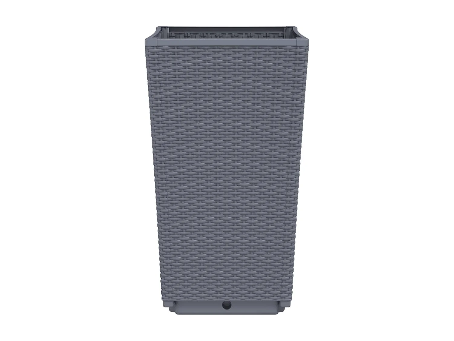 Jardinières 4 pcs gris 32,5x32,5x57 polypropylène