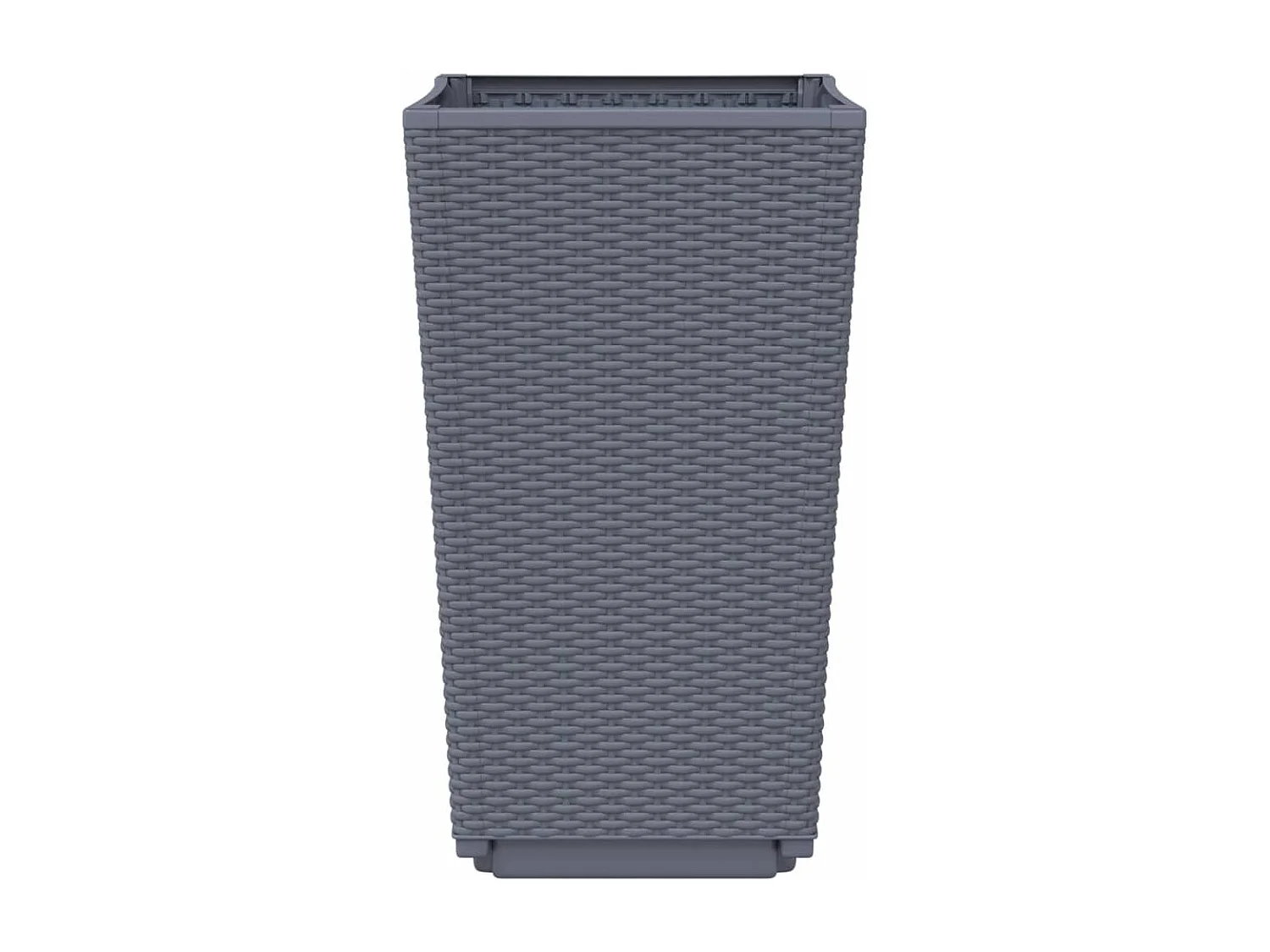 Jardinières 4 pcs gris 32,5x32,5x57 polypropylène