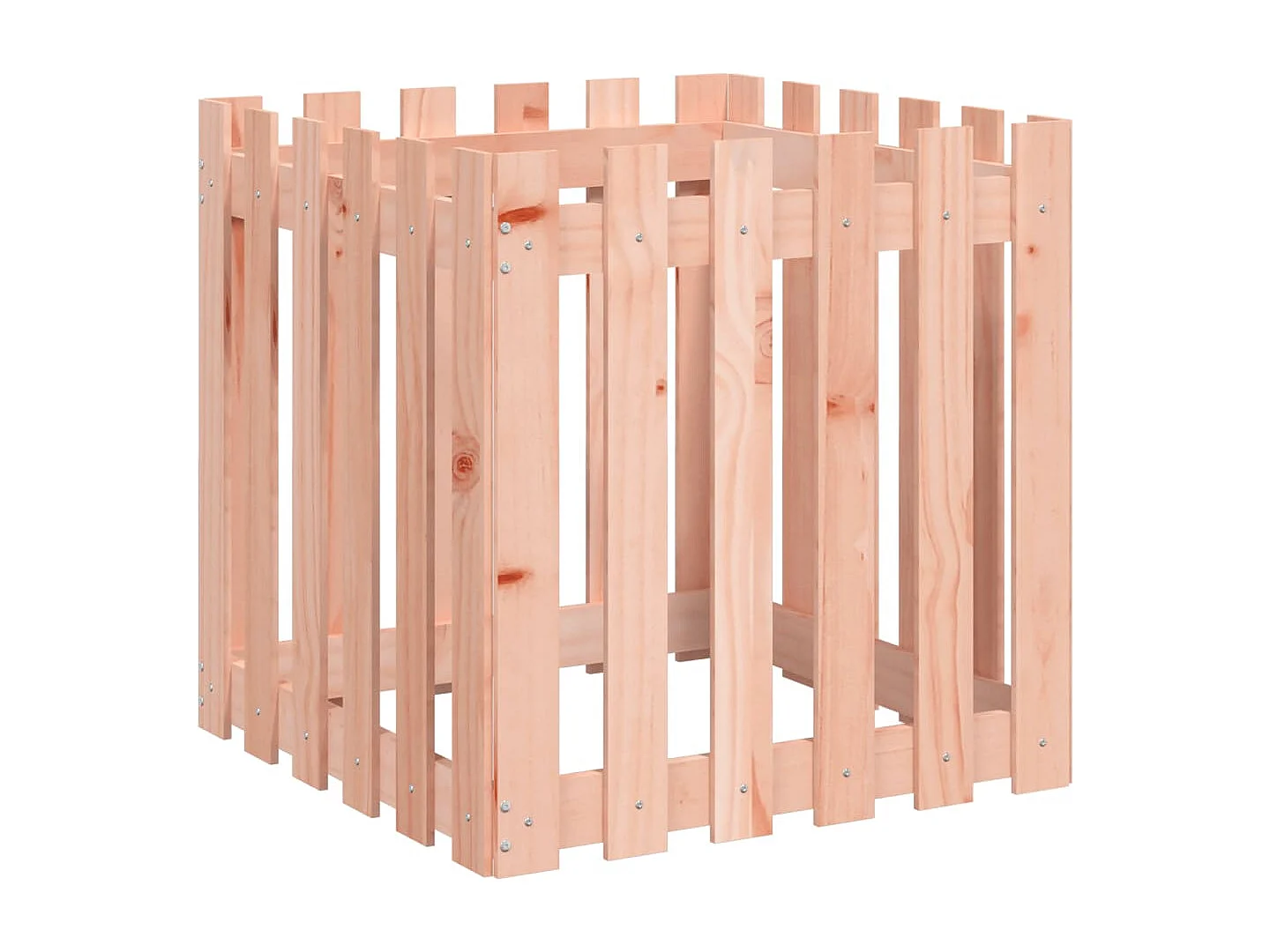 Jardinière avec design de clôture 60x60x60 Douglas massif
