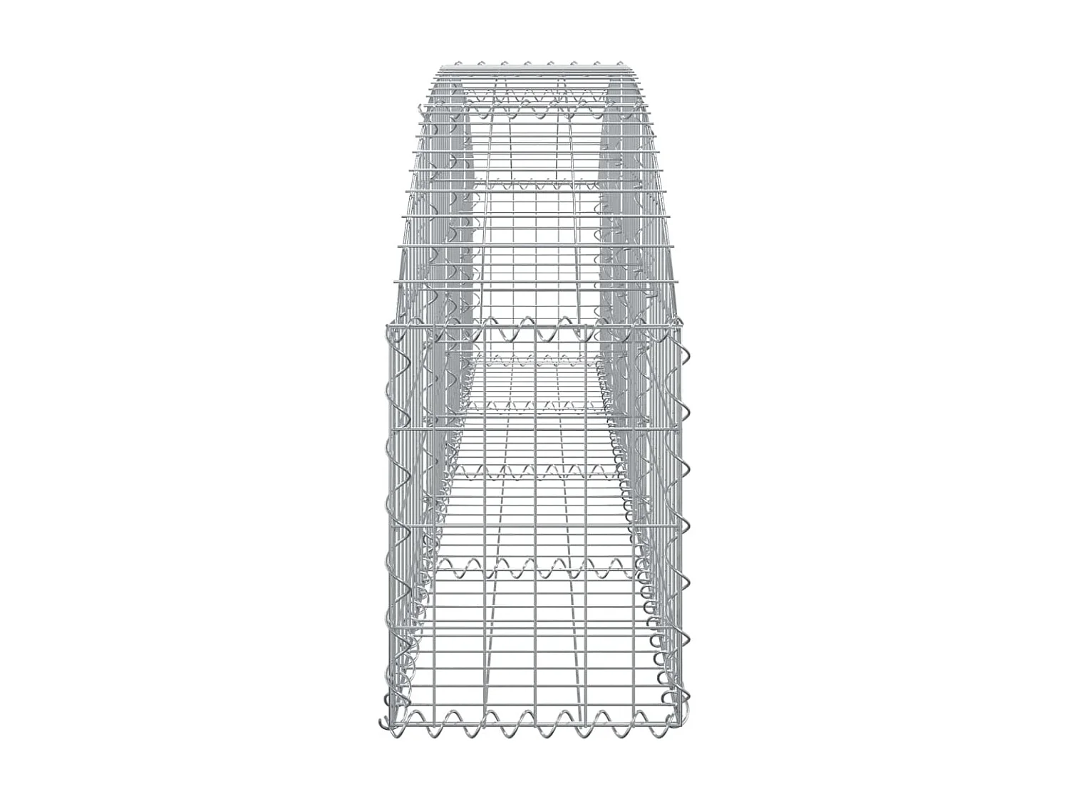 Panier de gabions arqué 200x30x40-60 Fer galvanisé