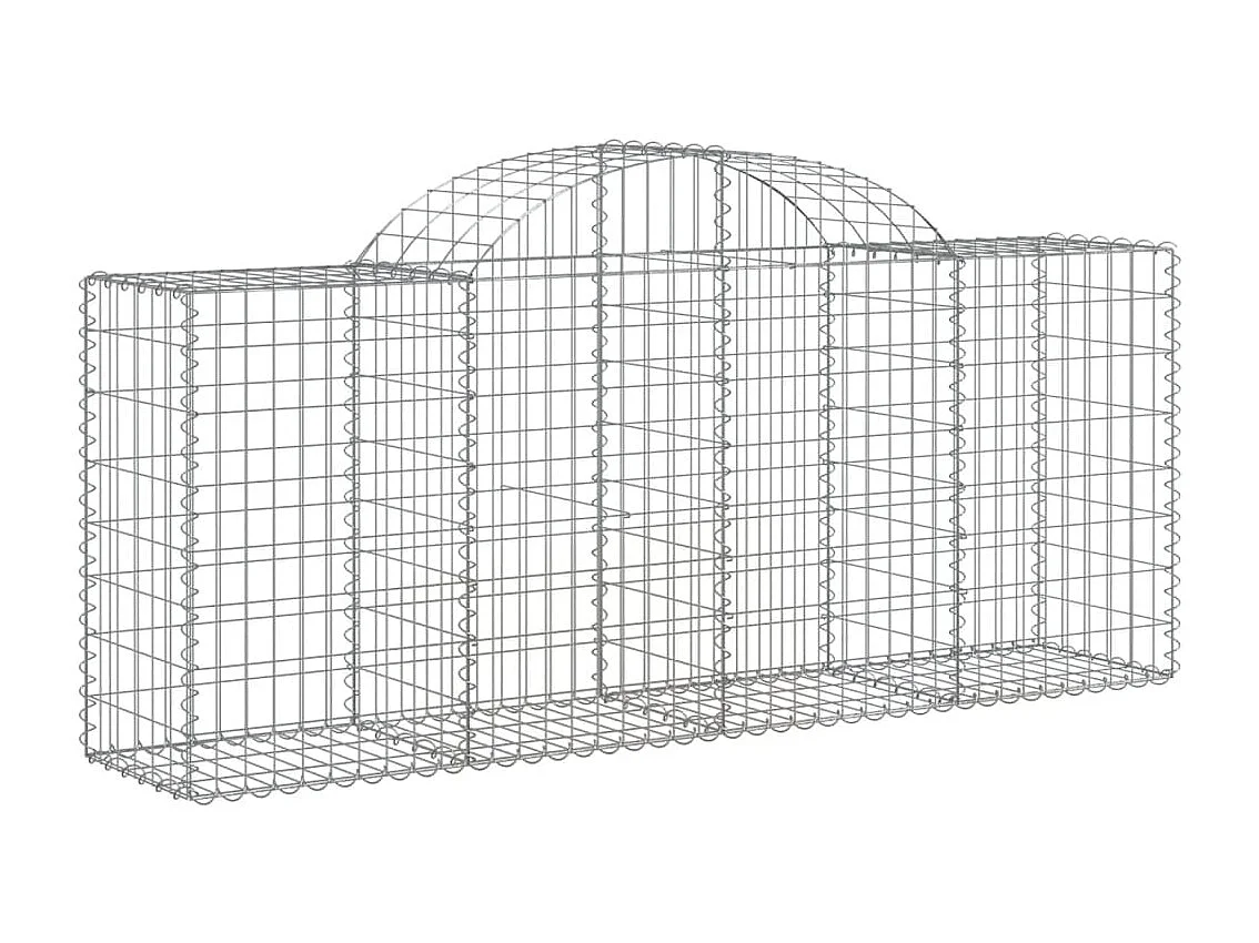 Paniers à gabions arqués 25 pcs 200x50x80-100 Fer galvanisé