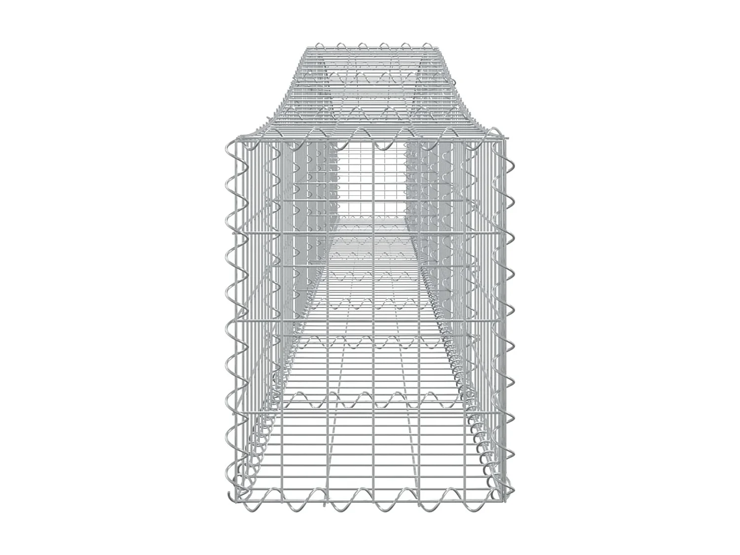 Paniers à gabions arqués 9 pcs 400x30x40-60 Fer galvanisé