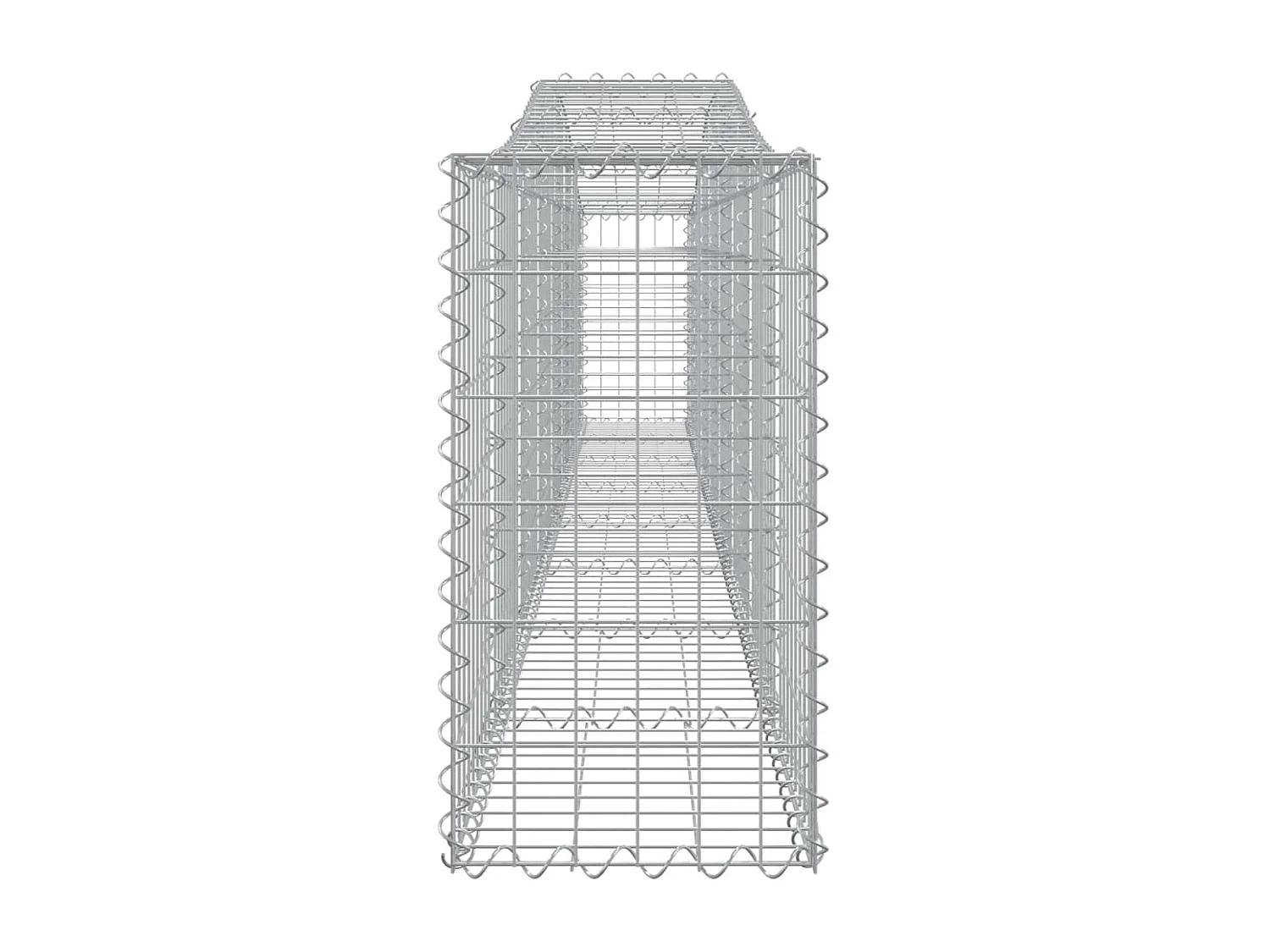 Panier de gabions arqué 400x30x60-80 Fer galvanisé