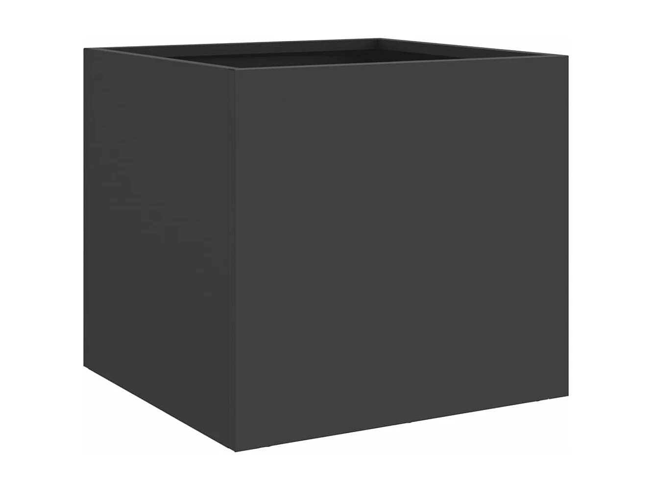 Jardinière noir 32x30x29 acier laminé à froid