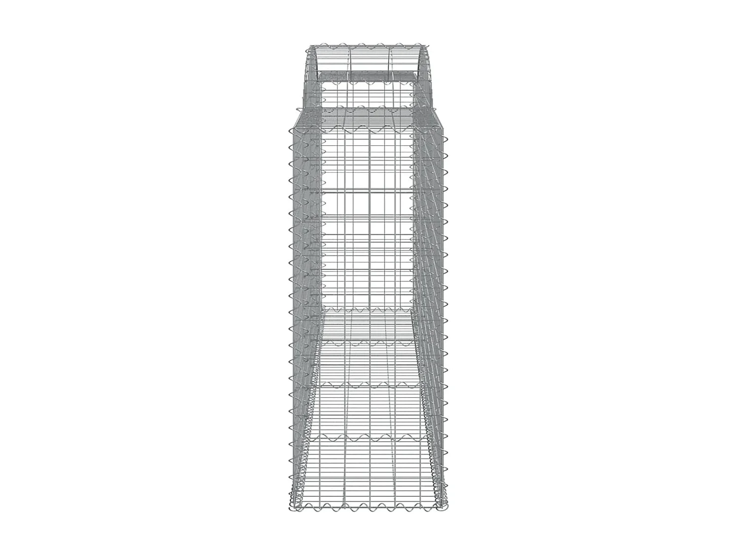 Paniers à gabions arqués 5 pcs 300x50x120-140 fer galvanisé