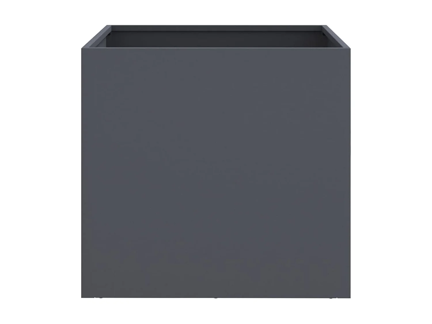 Jardinières 2 pcs anthracite 49x47x46 acier laminé à froid