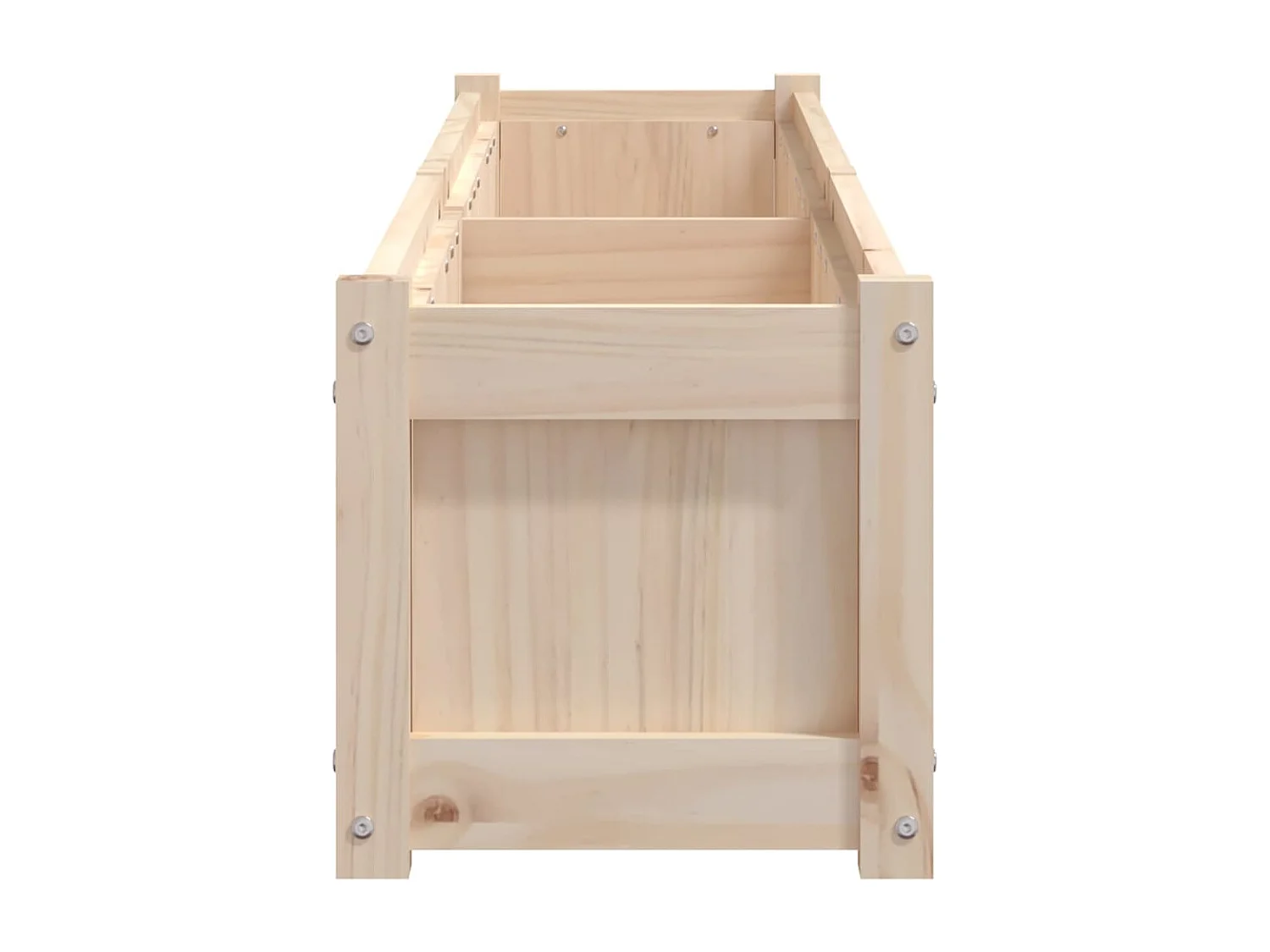 Jardinières 2 pcs bois de pin massif