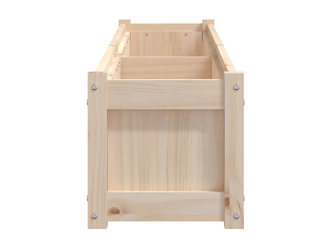 Jardinières 2 pcs bois de pin massif