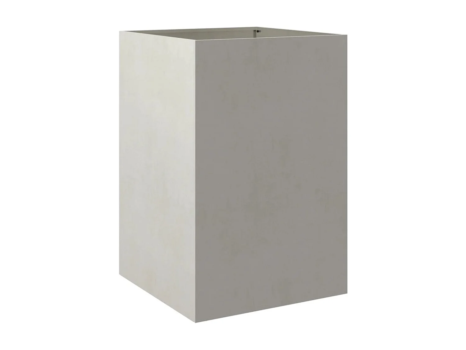 Jardinière argenté 52x48x75 acier inoxydable