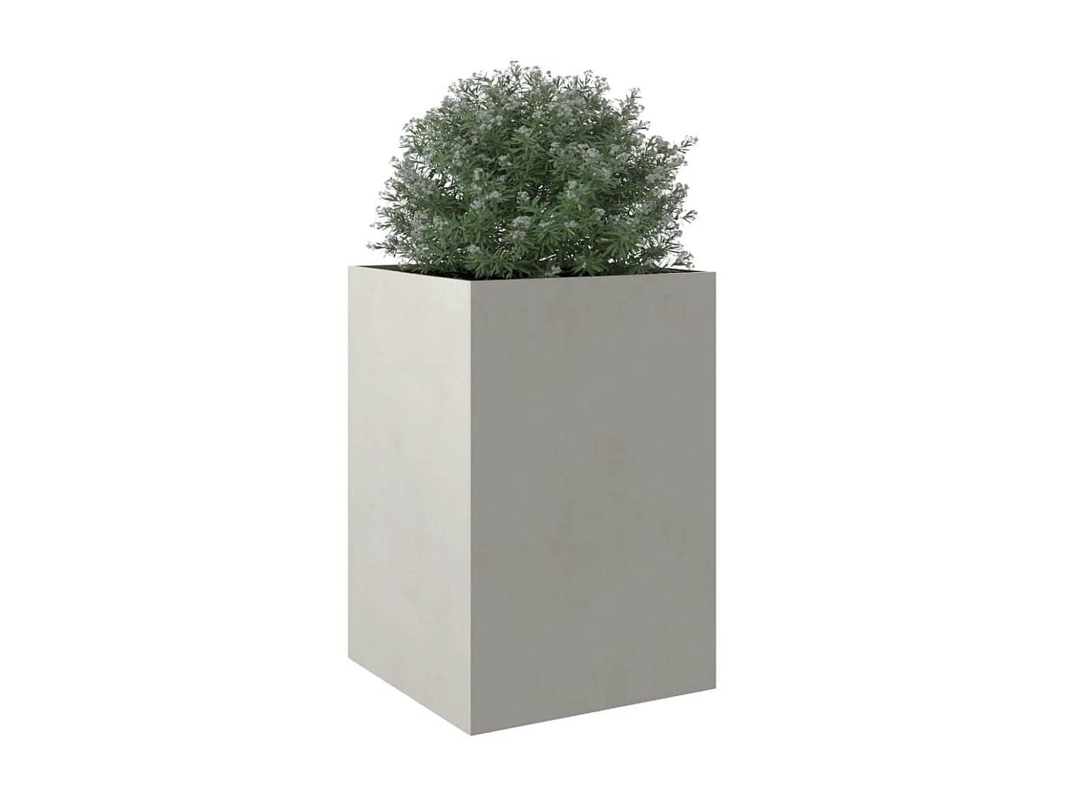 Jardinière argenté 52x48x75 acier inoxydable