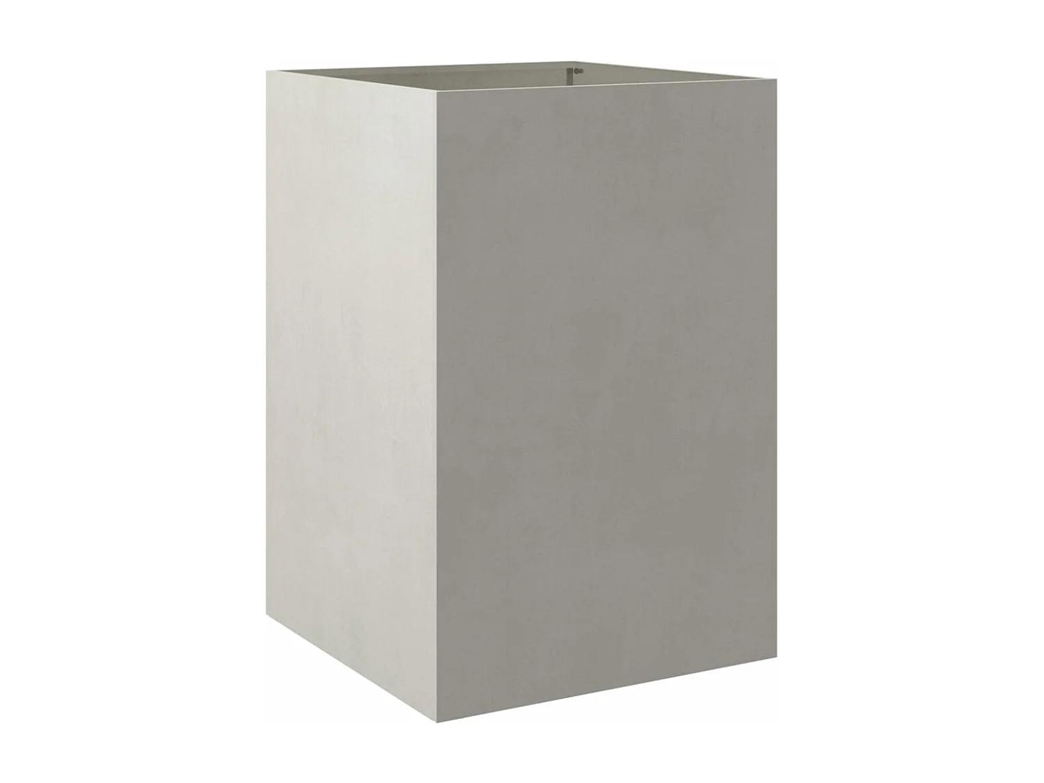 Jardinière argenté 52x48x75 acier inoxydable