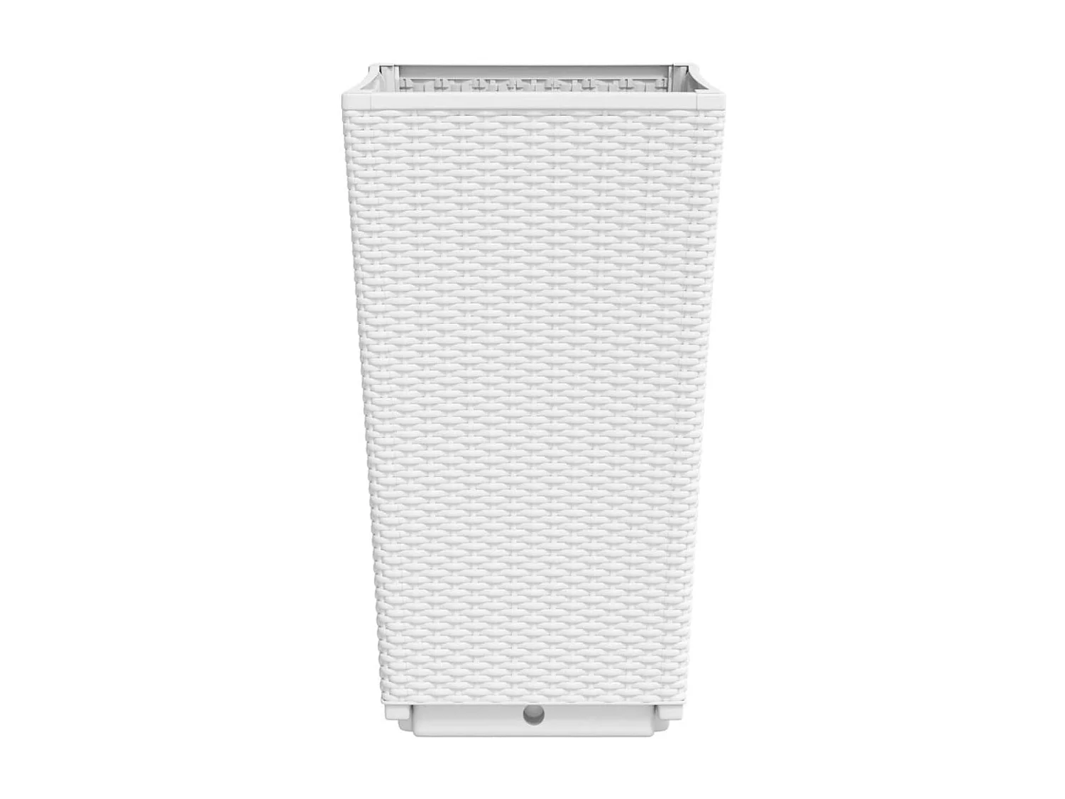 Jardinières 2 pcs blanc 32,5x32,5x57 polypropylène