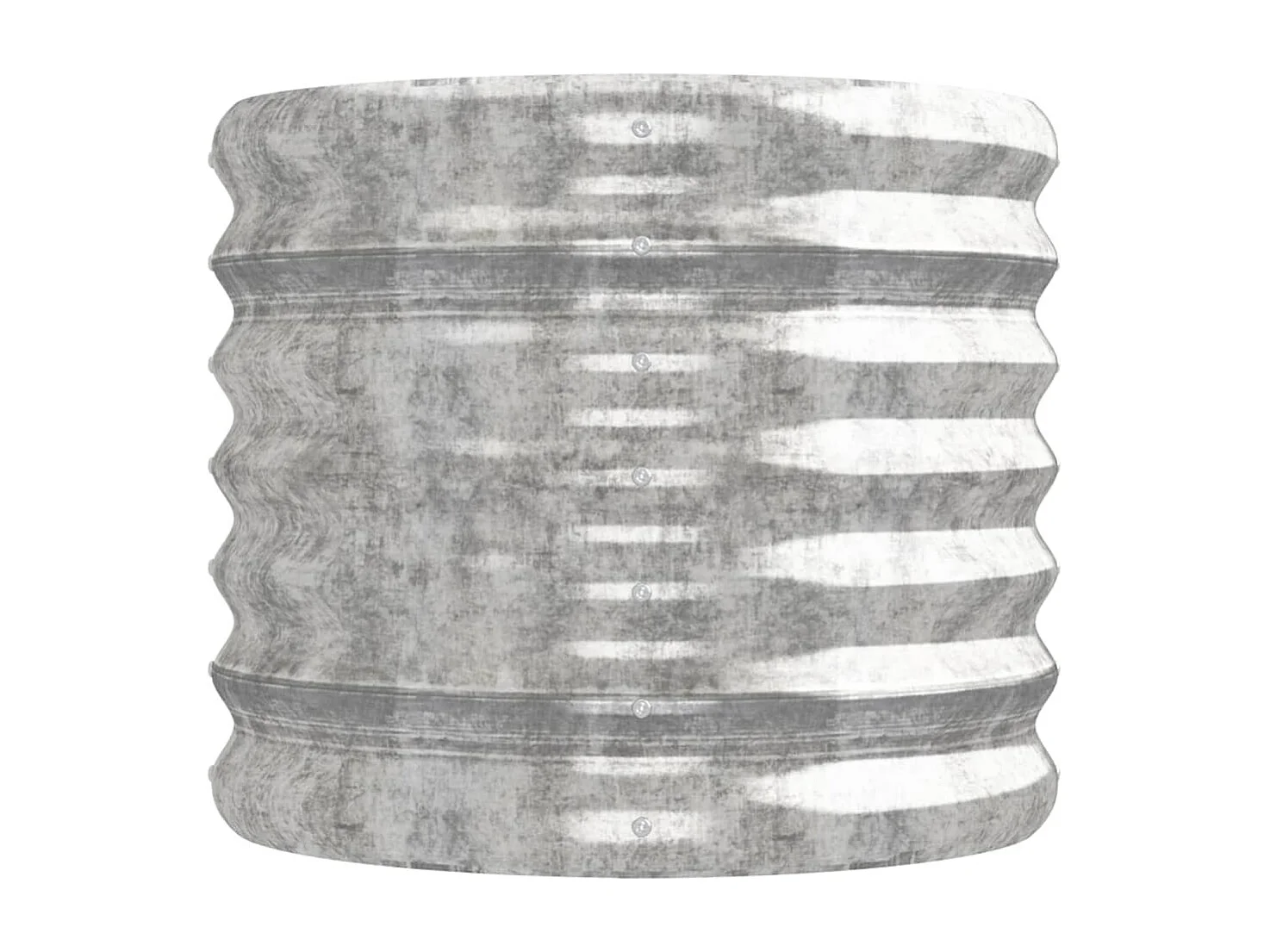 Jardinière Acier enduit de poudre 224x40x36 Argenté