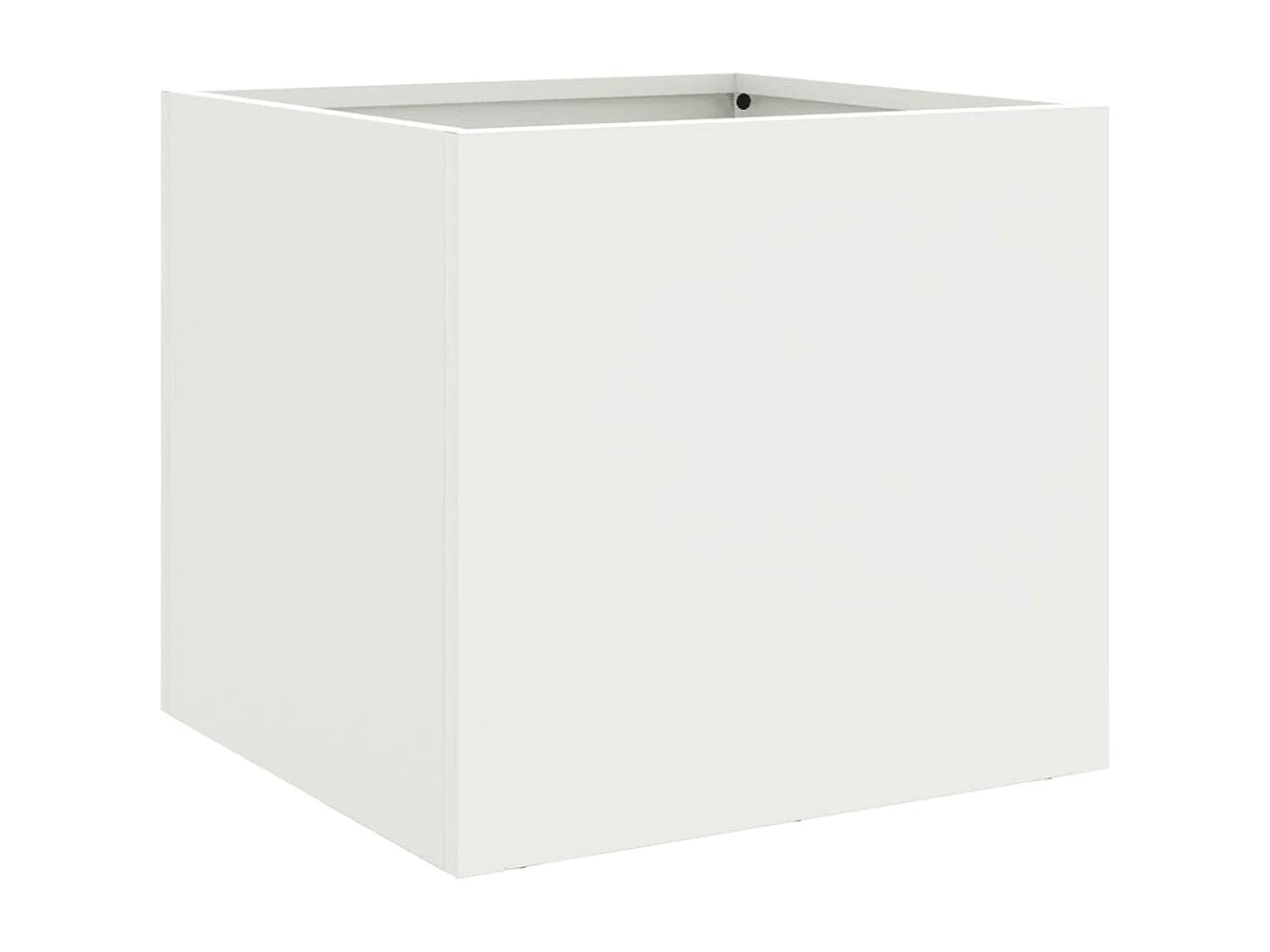 Jardinières 2 pcs blanc 32x30x29 acier laminé à froid