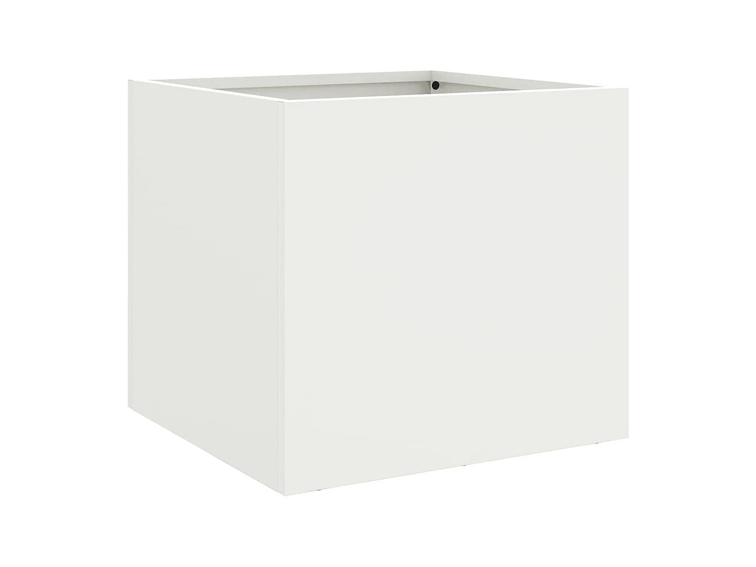 Jardinières 2 pcs blanc 32x30x29 acier laminé à froid