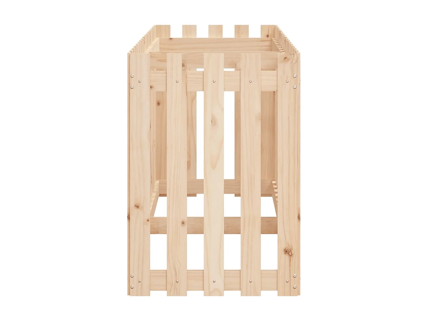 Lit surélevé de jardin design de clôture 200x50x70 pin massif