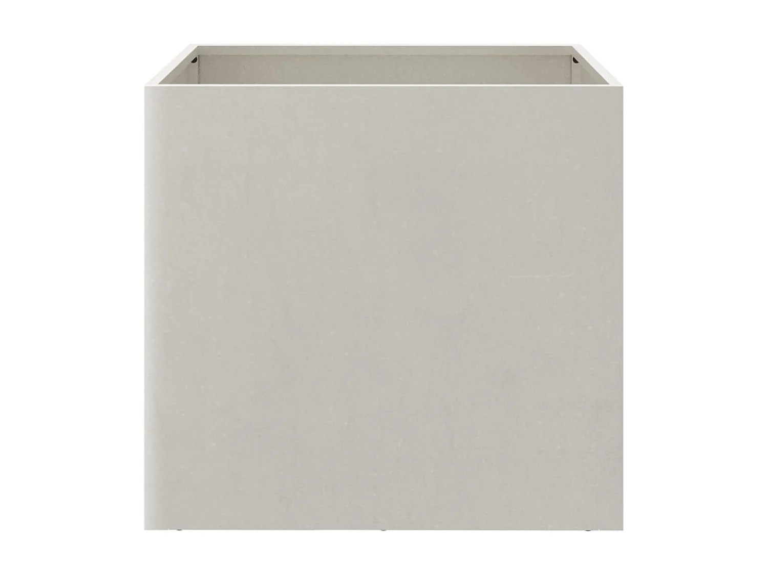 Jardinière argenté 49x47x46 acier inoxydable