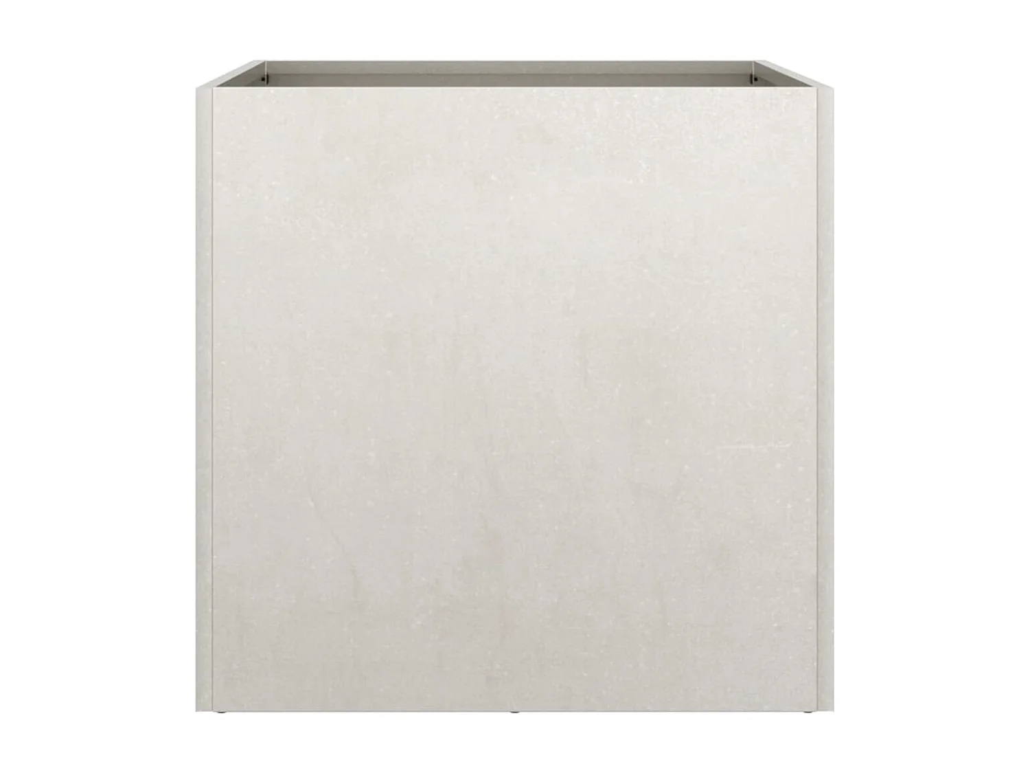 Jardinière argenté 49x47x46 acier inoxydable