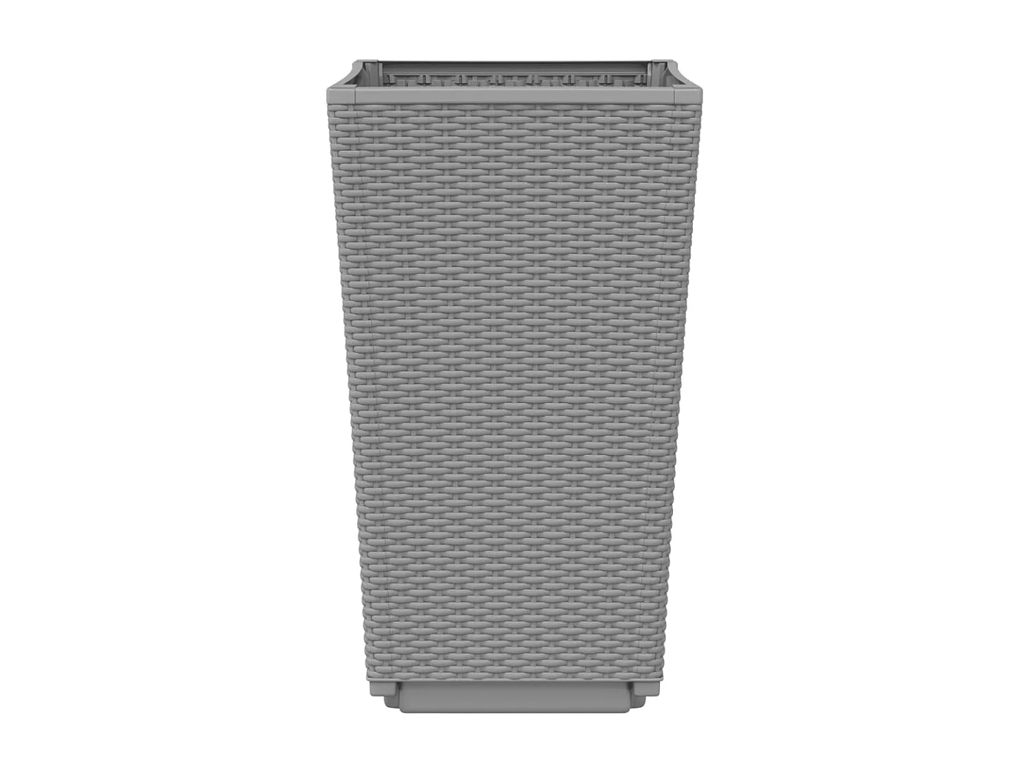 Jardinières 4 pcs gris clair 32,5x32,5x57 polypropylène