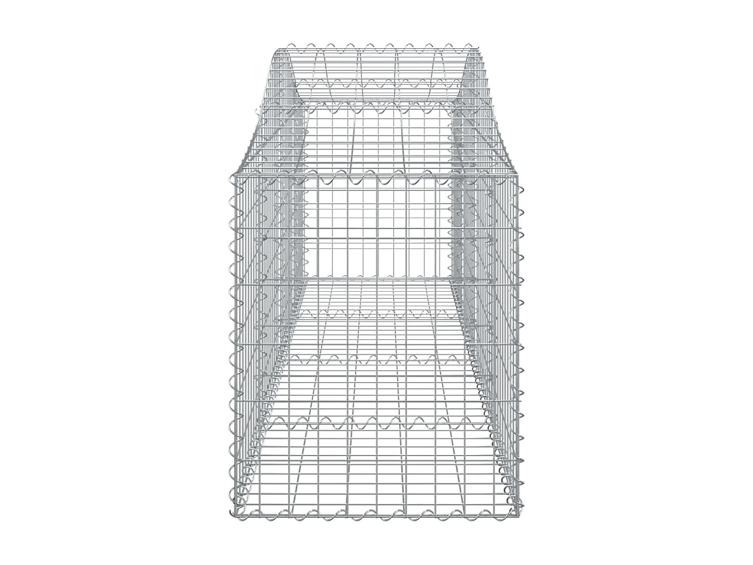 Paniers à gabions arqués 11 pcs 200x50x60-80 Fer galvanisé