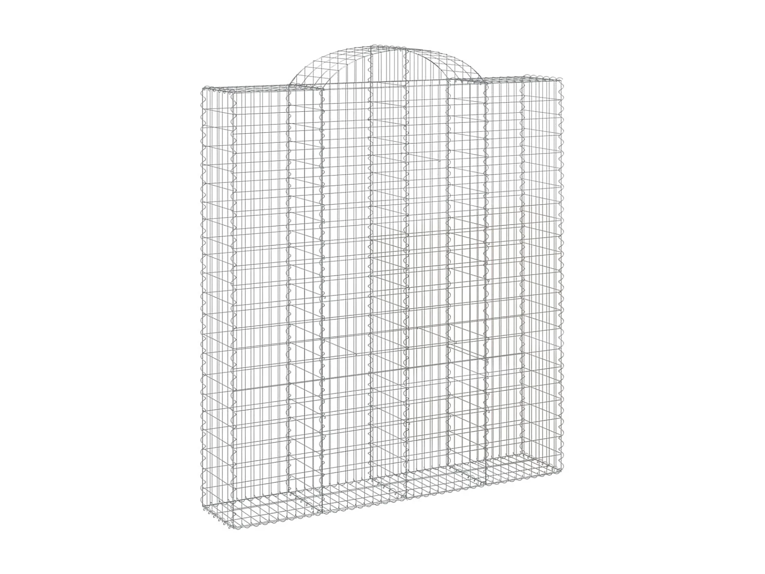 Paniers à gabions arqués 7 pcs 200x50x220-240 Fer galvanisé