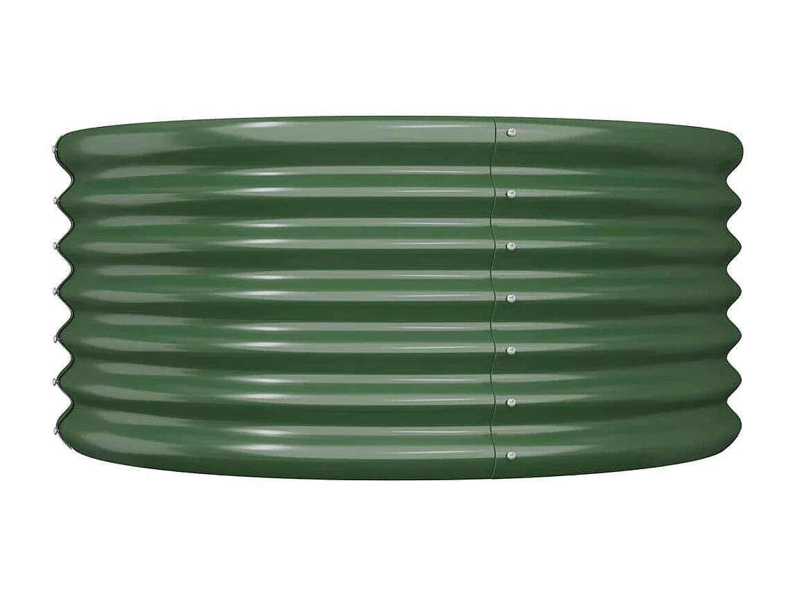 Jardinière de jardin Acier enduit de poudre 80x80x36 Vert