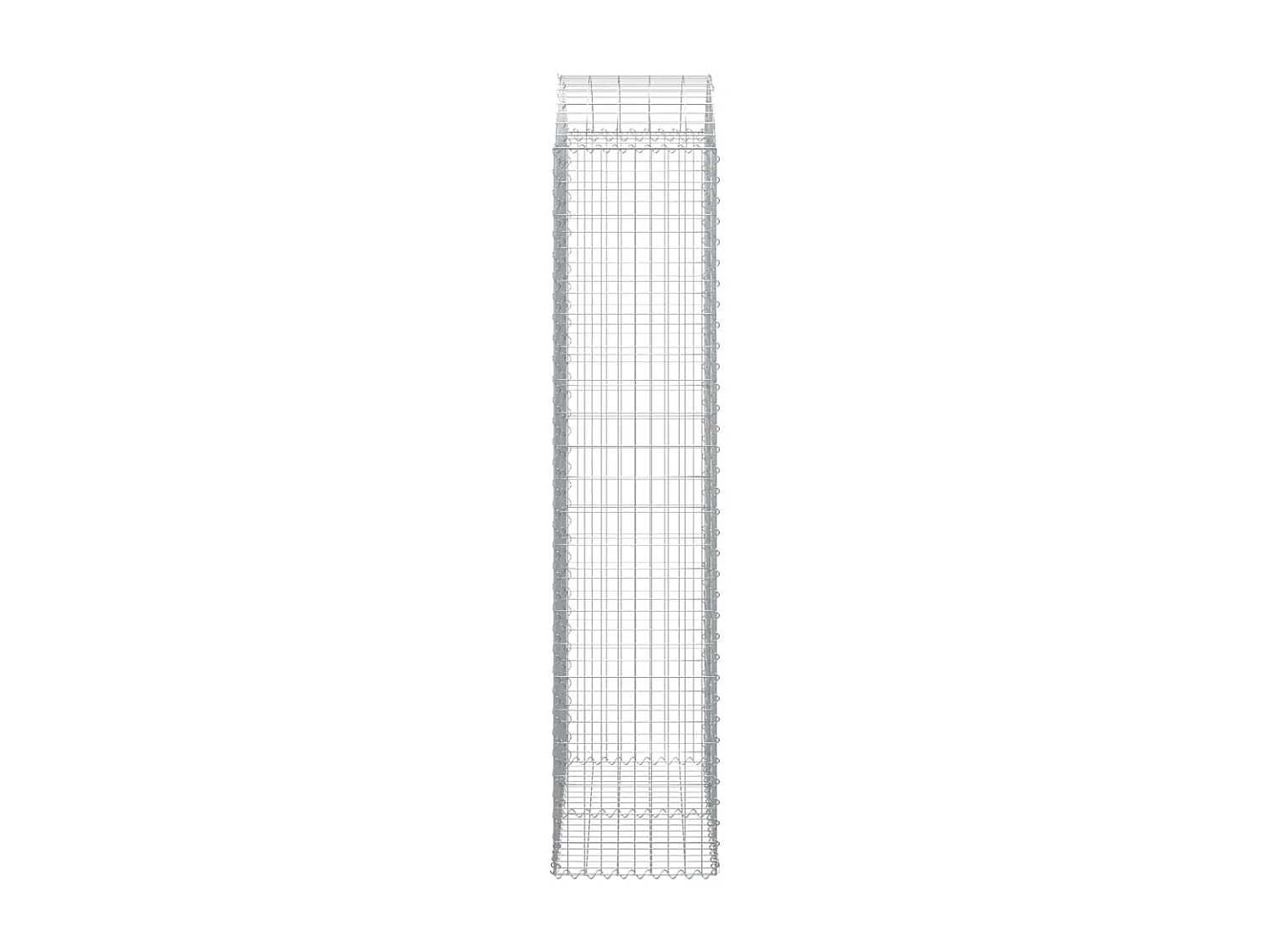 Panier de gabions arqué 100x50x220-240 Fer galvanisé