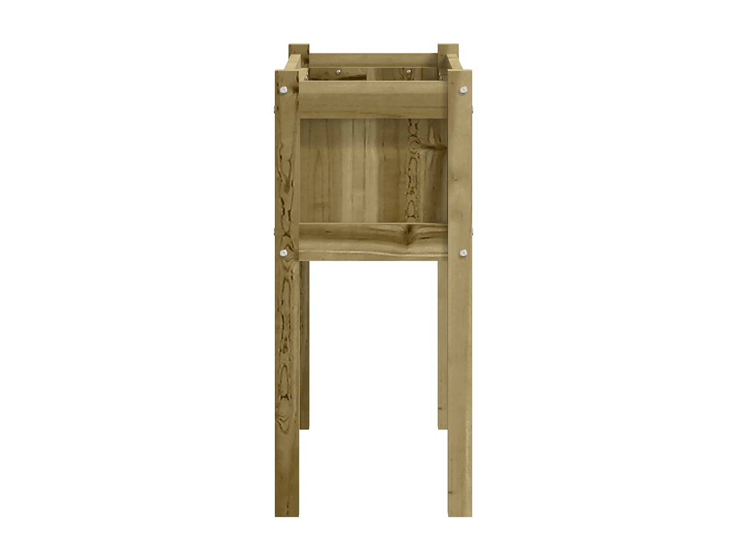 Jardinières 2 pcs avec pieds bois de pin imprégné