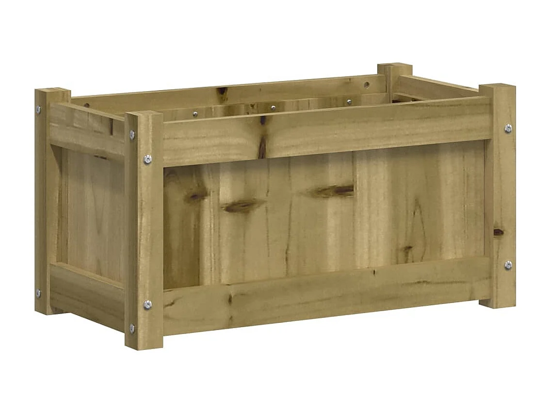 Jardinières 2 pcs bois de pin imprégné