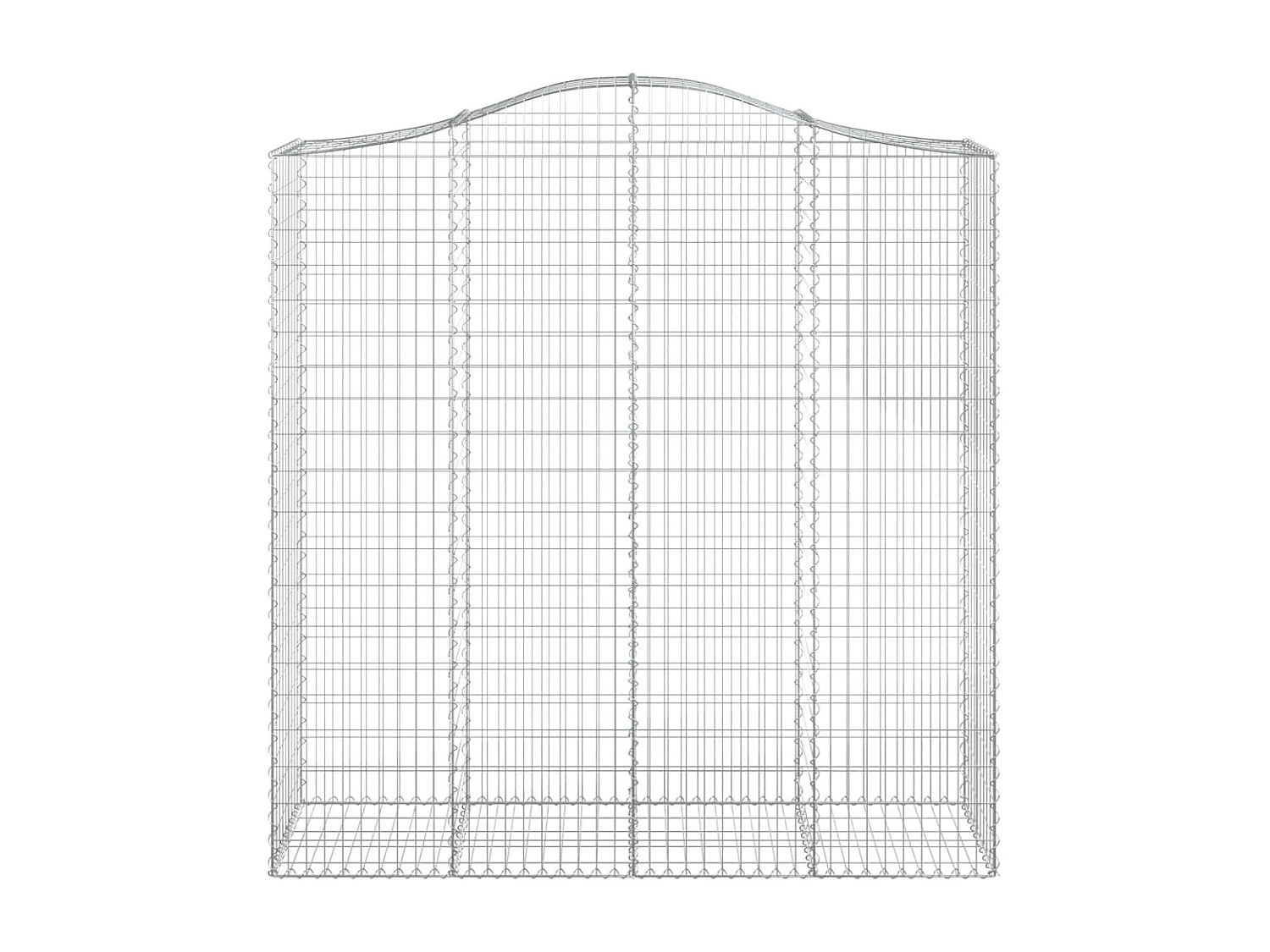 Panier de gabions arqué 200x50x200-220 Fer galvanisé
