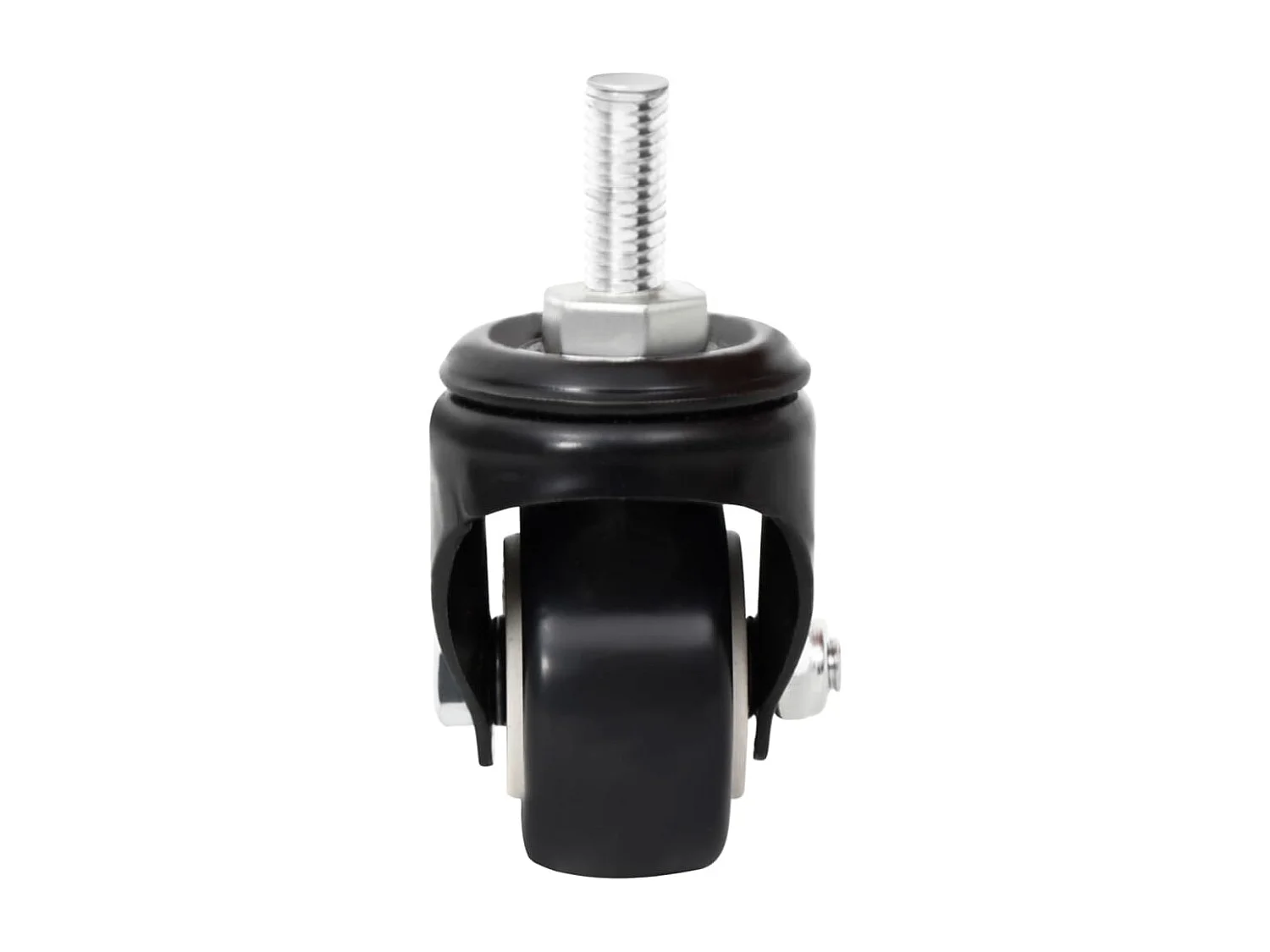 Roues pour jardinière 4 pcs noir 8x3,5x8 fer