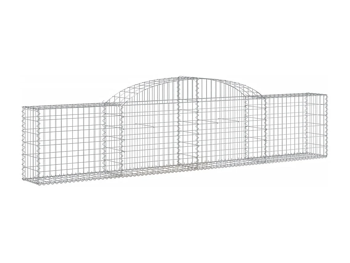 Paniers à gabions arqués 9 pcs 300x30x60-80 Fer galvanisé
