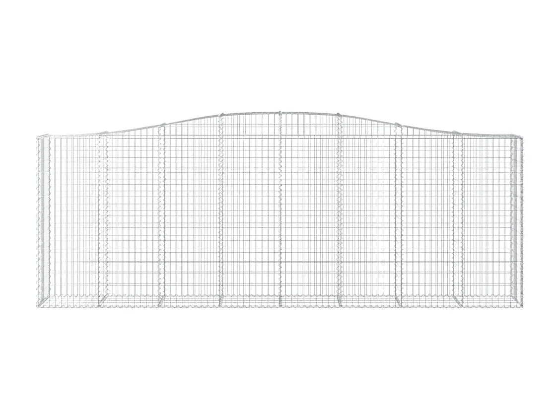 Paniers à gabions arqués 3 pcs 400x50x140-160 Fer galvanisé