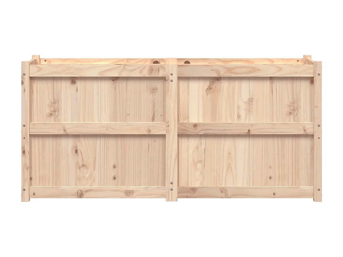 Jardinière 150x50x70 bois de pin massif