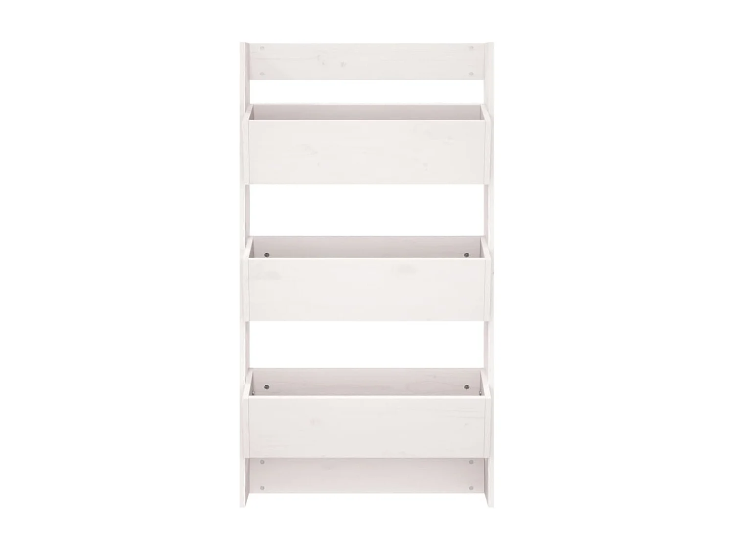 Jardinière murale 3 niveaux 60x18,5x110 blanc pin massif
