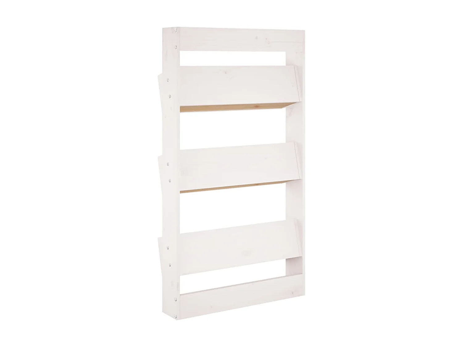 Jardinière murale 3 niveaux 60x18,5x110 blanc pin massif