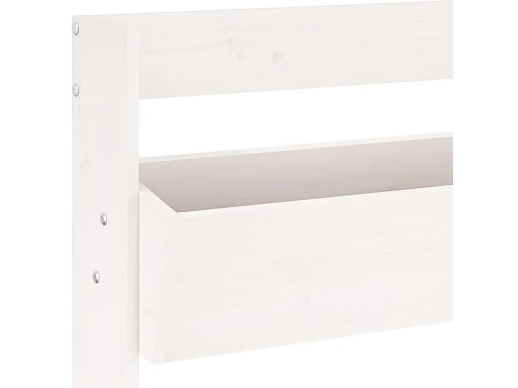 Jardinière murale 3 niveaux 60x18,5x110 blanc pin massif