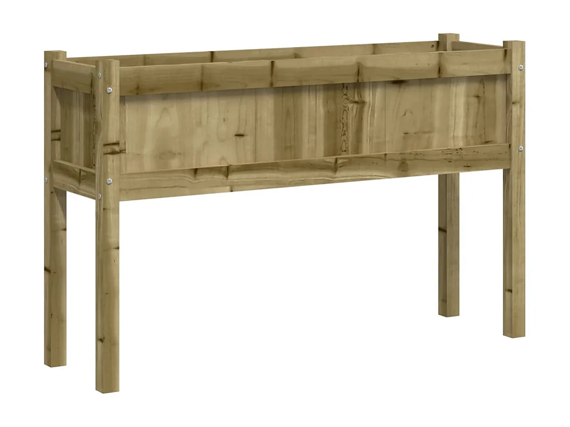 Jardinière avec pieds 110x31x70 bois de pin imprégné