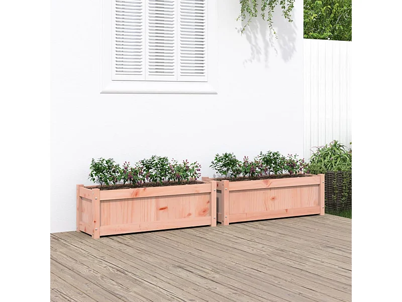 Jardinières 2 pcs cm bois massif douglas