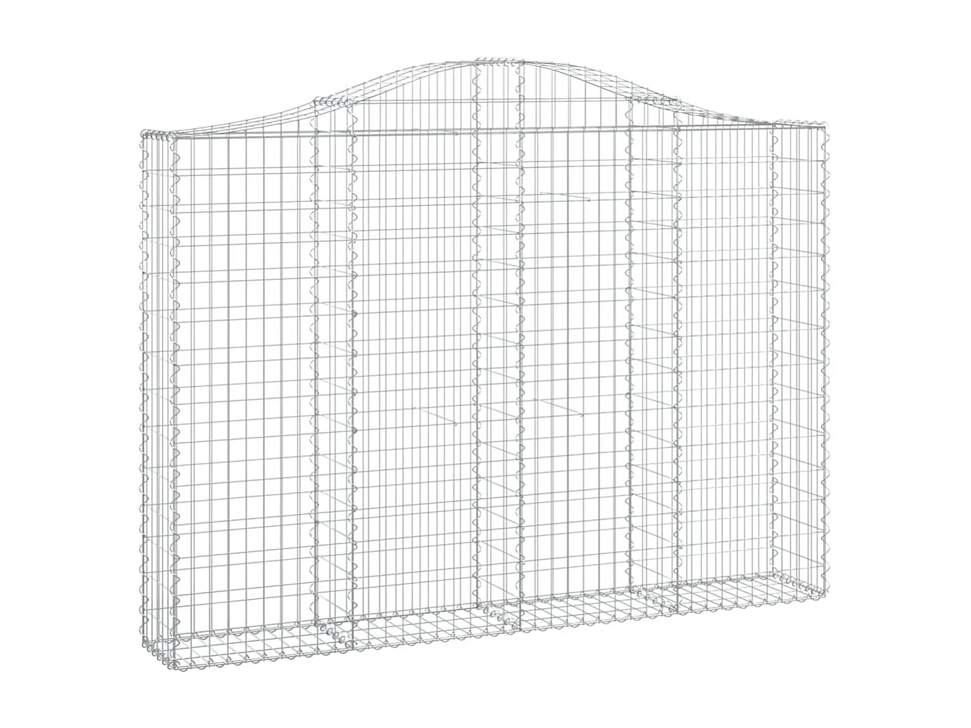 Panier de gabions arqué 200x30x140-160 Fer galvanisé