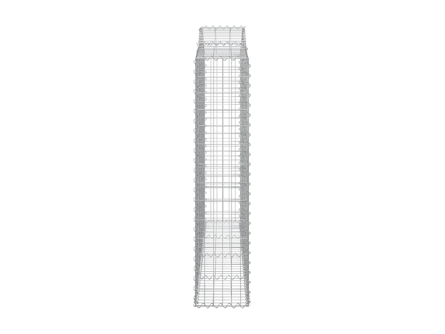Panier de gabions arqué 200x30x140-160 Fer galvanisé