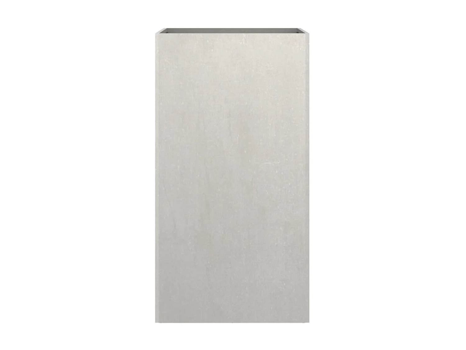 Jardinière argenté 42x38x75 acier inoxydable