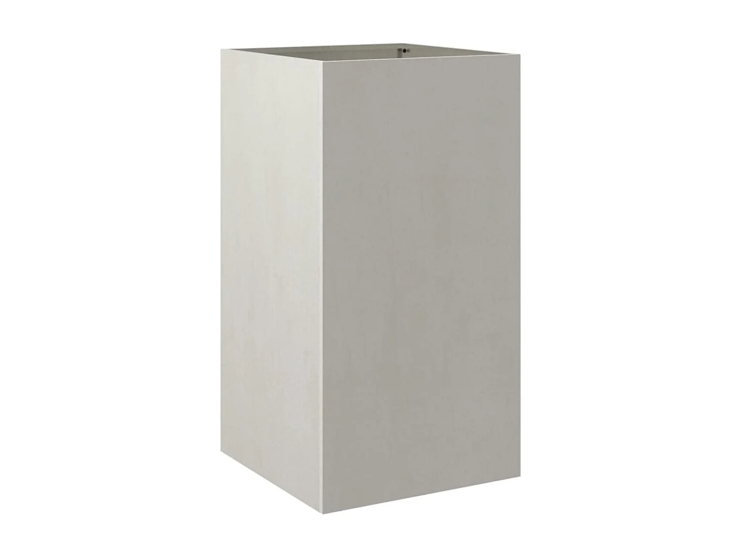 Jardinière argenté 42x38x75 acier inoxydable