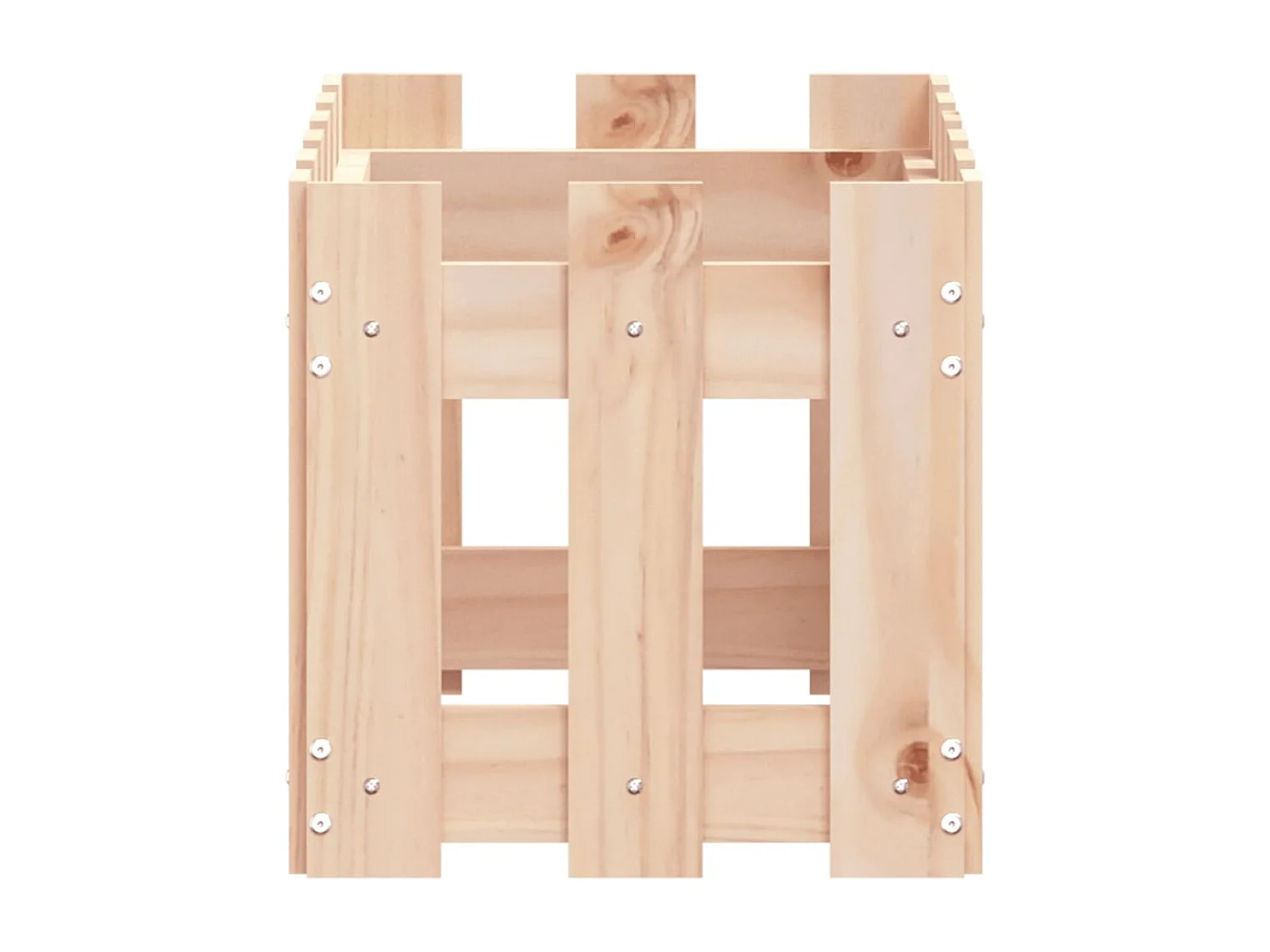 Jardinière avec design de clôture 60x30x30 pin massif