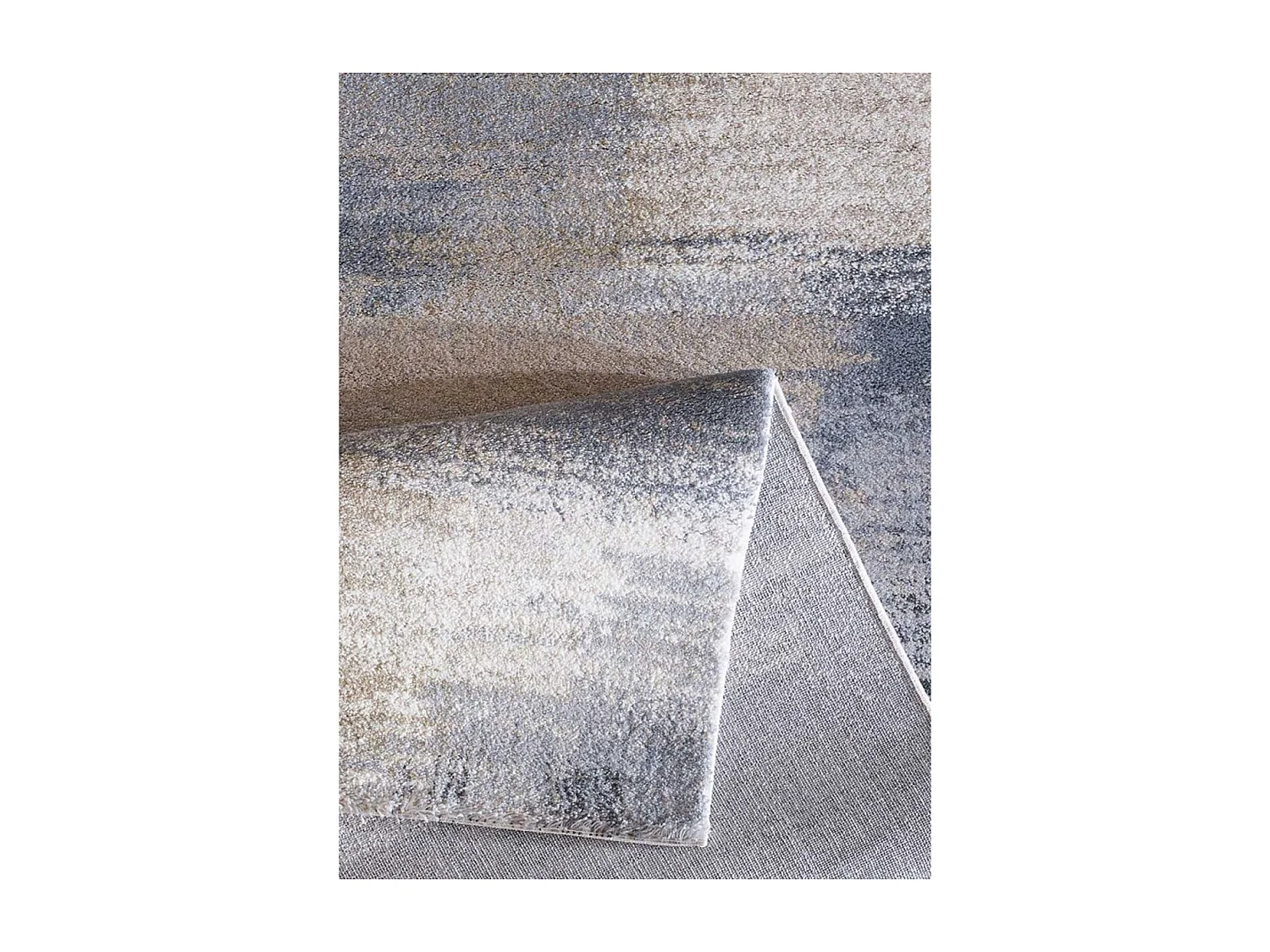 tapis chambre 80x150 tissé crème rectangle motif faux uni CLAY