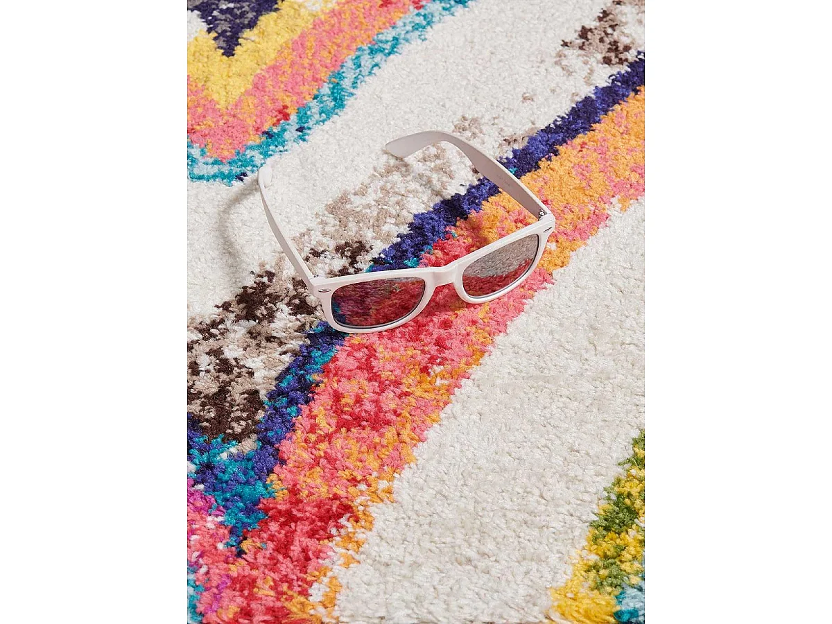 Tappeto berbero 160x230 tessuto modello etnico OURIKA viola