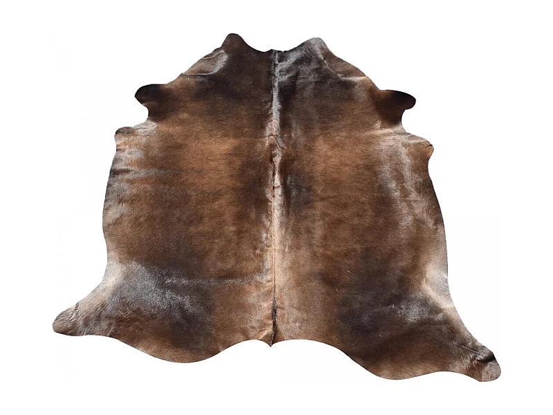 Tappeto in pelle di vacchetta 160x180 Kilm fatto a mano marrone