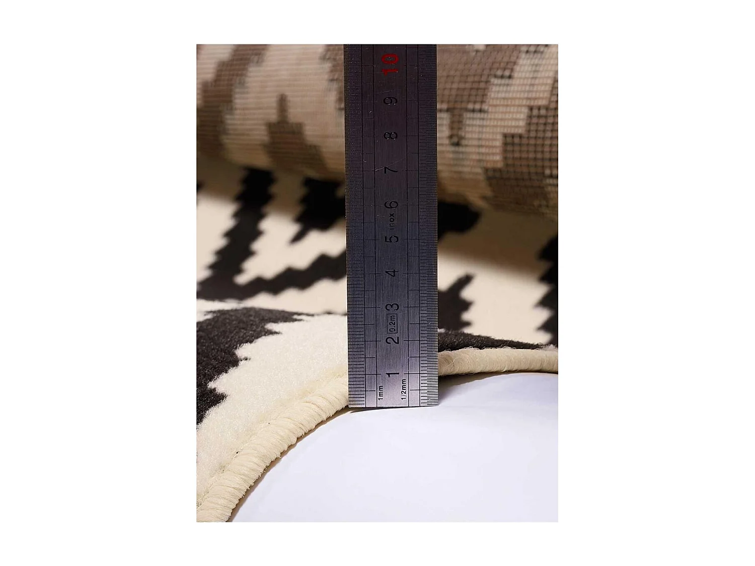 tappeto da ingresso 60x110 tessuto rettangolo crema modello scandinavo ROMA